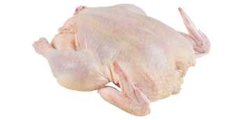 A whole raw chicken fryer from Shenandoah Valley Organic