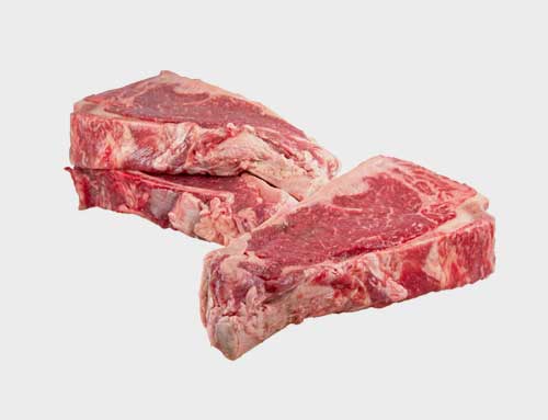beef bone-in strip steaks